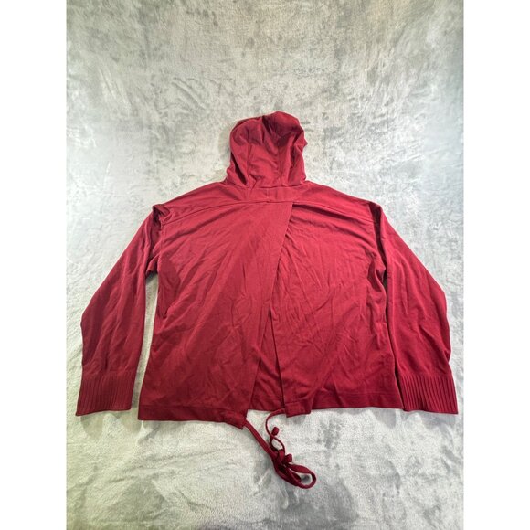 AVIA Sweater Women's Large Red Soot Athletic Pullover Front Pocket Hoodie - Picture 2 of 8